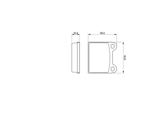 Bromsbeläggssats, skivbroms BP623 Bosch, bild 6