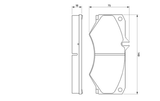 Bromsbeläggssats, skivbroms BP715 Bosch, bild 5