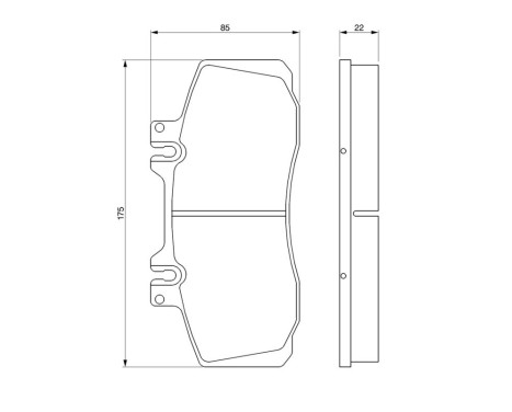 Bromsbeläggssats, skivbroms BP719 Bosch, bild 6