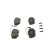 Bromsbeläggssats, skivbroms BP748 Bosch, miniatyr 4