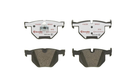 Bromsbeläggssats, skivbroms BREMBO XTRA LINE P 06 033X