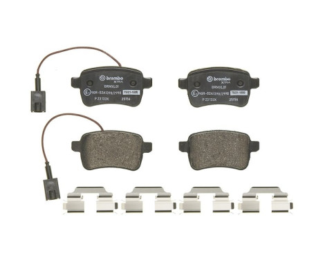 Bromsbeläggssats, skivbroms BREMBO XTRA LINE P 23 133X