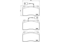Bromsbeläggssats, skivbroms BREMBO XTRA LINE P 23 134X