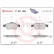 Bromsbeläggssats, skivbroms BREMBO XTRA LINE P 23 148X, miniatyr 2