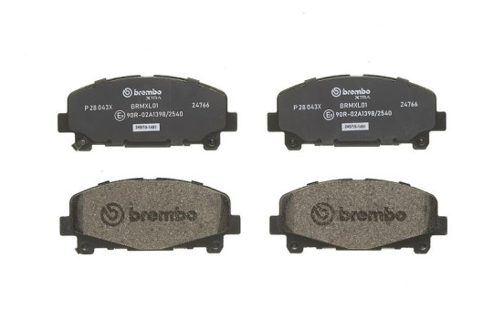 Bromsbeläggssats, skivbroms BREMBO XTRA LINE P 28 043X, bild 4