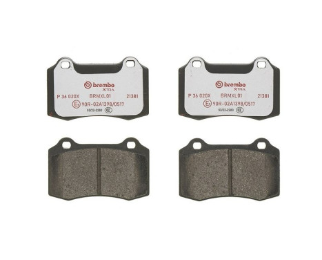 Bromsbeläggssats, skivbroms BREMBO XTRA LINE P 36 020X, bild 4