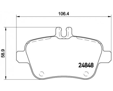 Bromsbeläggssats, skivbroms BREMBO XTRA LINE P 50 091X