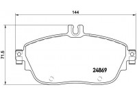 Bromsbeläggssats, skivbroms BREMBO XTRA LINE P 50 093X