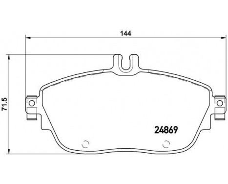 Bromsbeläggssats, skivbroms BREMBO XTRA LINE P 50 093X