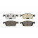 Bromsbeläggssats, skivbroms BREMBO XTRA LINE P 50 102X