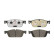 Bromsbeläggssats, skivbroms BREMBO XTRA LINE P 50 102X, miniatyr 4