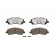 Bromsbeläggssats, skivbroms BREMBO XTRA LINE P 54 030X