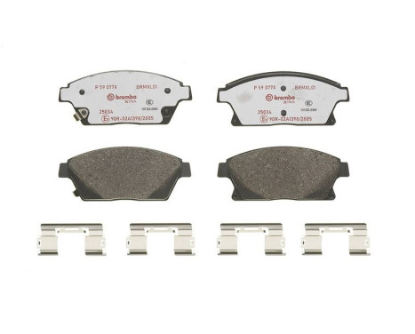 Bromsbeläggssats, skivbroms BREMBO XTRA LINE P 59 077X, bild 3