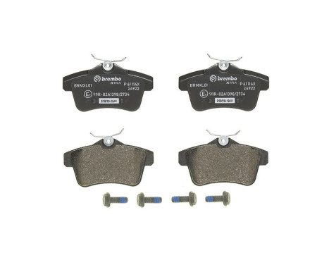 Bromsbeläggssats, skivbroms BREMBO XTRA LINE P 61 114X
