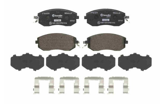 Bromsbeläggssats, skivbroms BREMBO XTRA LINE P 78 021X