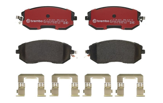 Bromsbeläggssats, skivbroms BREMBO XTRA LINE P 78 021X, bild 4