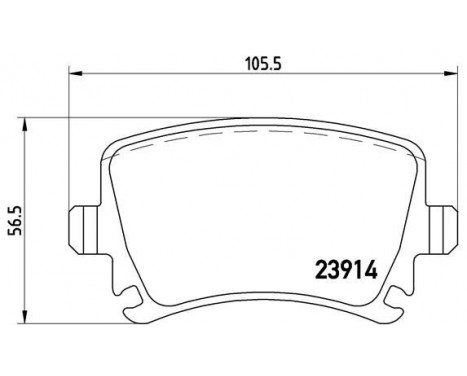 Bromsbeläggssats, skivbroms BREMBO XTRA LINE P 85 073X