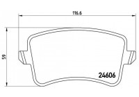 Bromsbeläggssats, skivbroms BREMBO XTRA LINE P 85 099X