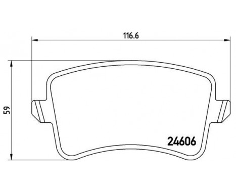 Bromsbeläggssats, skivbroms BREMBO XTRA LINE P 85 099X