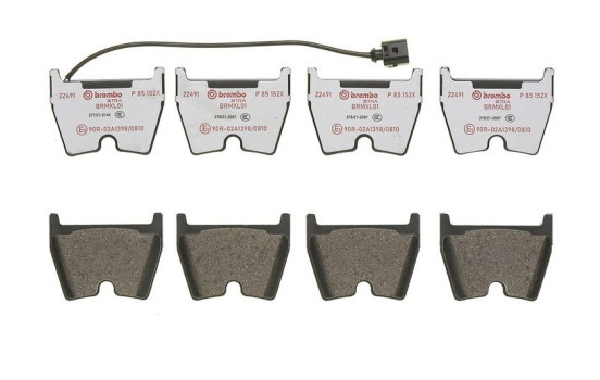 Bromsbeläggssats, skivbroms BREMBO XTRA LINE P 85 152X, bild 3