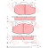 Bromsbeläggssats, skivbroms COTEC GDB1033 TRW