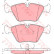 Bromsbeläggssats, skivbroms COTEC GDB1064 TRW