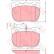 Bromsbeläggssats, skivbroms COTEC GDB1093 TRW
