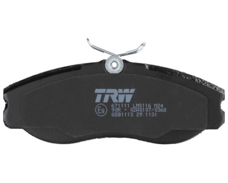 Bromsbeläggssats, skivbroms COTEC GDB1113 TRW, bild 6