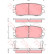 Bromsbeläggssats, skivbroms COTEC GDB1127 TRW