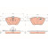 Bromsbeläggssats, skivbroms COTEC GDB1215 TRW, miniatyr 2