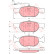 Bromsbeläggssats, skivbroms COTEC GDB1291 TRW