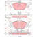 Bromsbeläggssats, skivbroms COTEC GDB1351 TRW