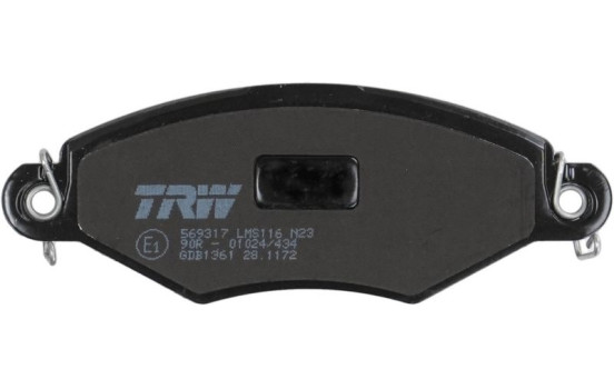 Bromsbeläggssats, skivbroms COTEC GDB1361 TRW, bild 7