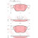 Bromsbeläggssats, skivbroms COTEC GDB1427 TRW