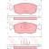 Bromsbeläggssats, skivbroms COTEC GDB1443 TRW