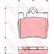 Bromsbeläggssats, skivbroms COTEC GDB1455 TRW