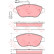 Bromsbeläggssats, skivbroms COTEC GDB1483 TRW