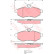 Bromsbeläggssats, skivbroms COTEC GDB1495 TRW