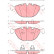 Bromsbeläggssats, skivbroms COTEC GDB1529 TRW