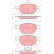 Bromsbeläggssats, skivbroms COTEC GDB1532 TRW