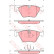 Bromsbeläggssats, skivbroms COTEC GDB1577 TRW