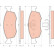 Bromsbeläggssats, skivbroms COTEC GDB1588 TRW, miniatyr 2