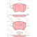 Bromsbeläggssats, skivbroms COTEC GDB1605 TRW