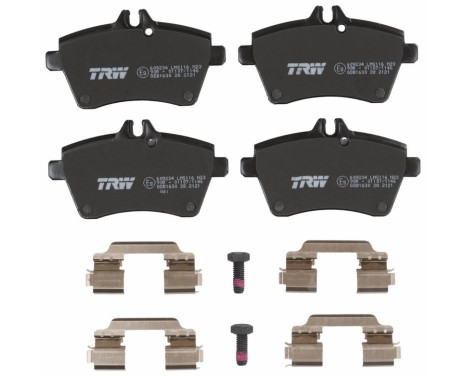 Bromsbeläggssats, skivbroms COTEC GDB1630 TRW, bild 4