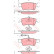 Bromsbeläggssats, skivbroms COTEC GDB1671 TRW