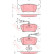 Bromsbeläggssats, skivbroms COTEC GDB1672 TRW