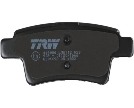 Bromsbeläggssats, skivbroms COTEC GDB1692 TRW, bild 7