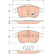 Bromsbeläggssats, skivbroms COTEC GDB1808 TRW, miniatyr 2