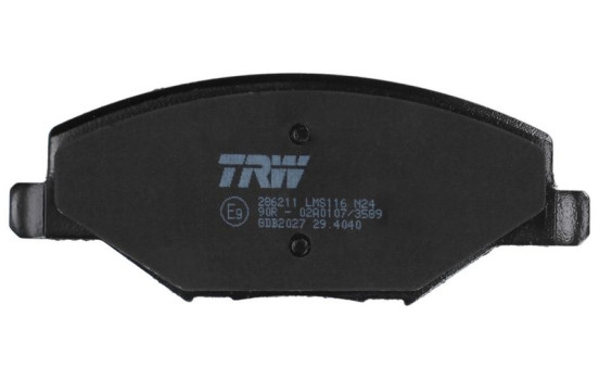 Bromsbeläggssats, skivbroms COTEC GDB2027 TRW, bild 5