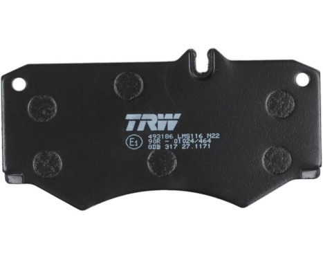 Bromsbeläggssats, skivbroms COTEC GDB317 TRW, bild 6